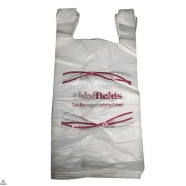 Economy T-shirt Style Plastic Shopping Tote Bag