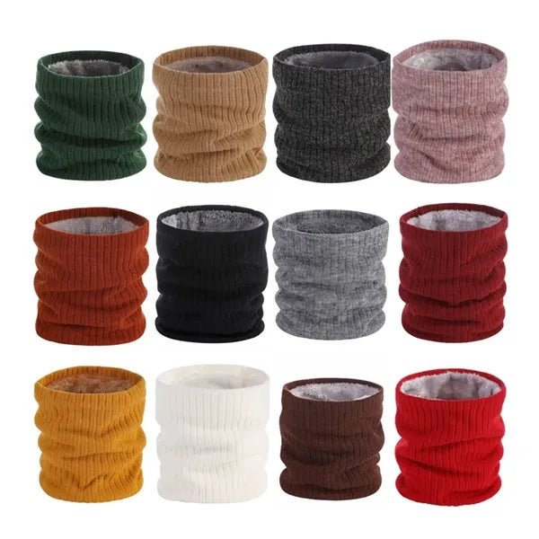 Double-Layer Neck Warmer Scarves
