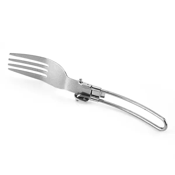Stainless Steel Foldable Dinnerware Set with Pouch