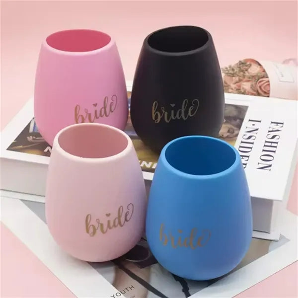 Tie Dye Silicone Wine Glasses 12oz