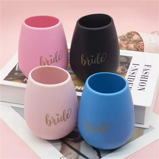 Tie Dye Silicone Wine Glasses 12oz