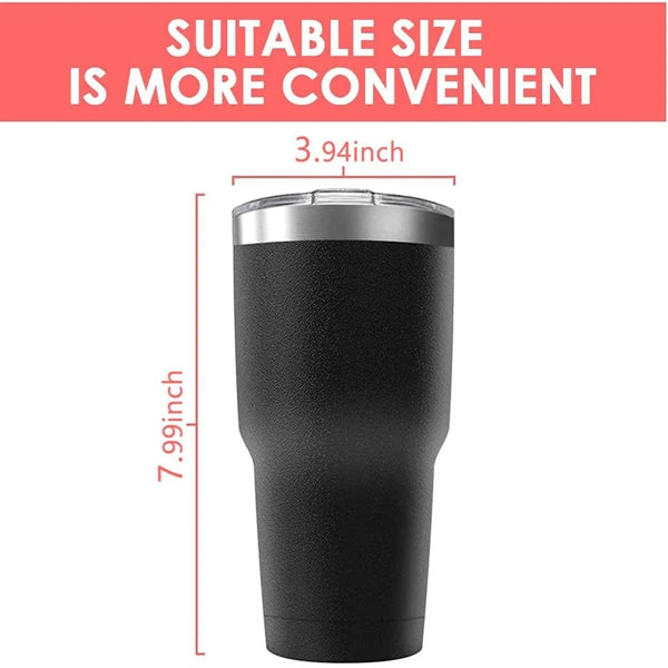 30oz Stainless Steel Vacuum Cup with Lid