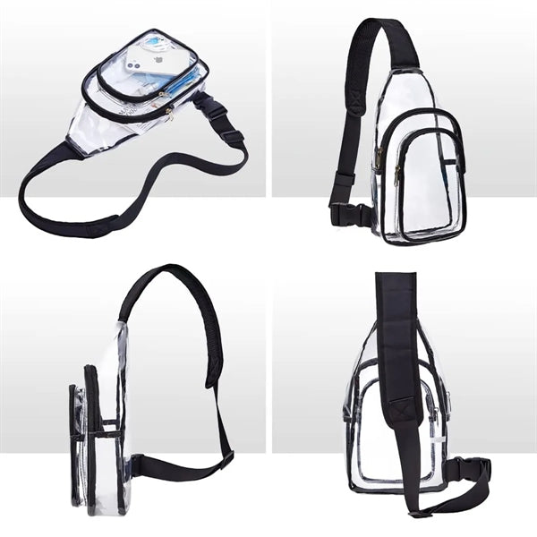 Stadium Waterproof Clear Crossbody Chest Bag