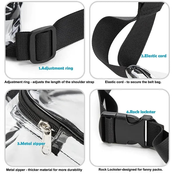 Stadium Adjustable Clear Waterproof Waist Bag