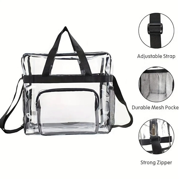 Stadium Clear Waterproof Crossbody with Adjustable Strap