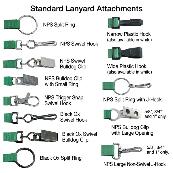 1" TrueColor Custom Recycled P.E.T. Lanyard