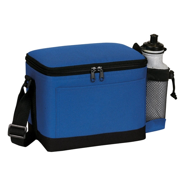 Insulated 6 Pack Cooler with Bottle Holder