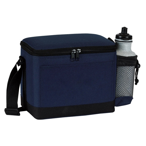 Insulated 6 Pack Cooler with Bottle Holder