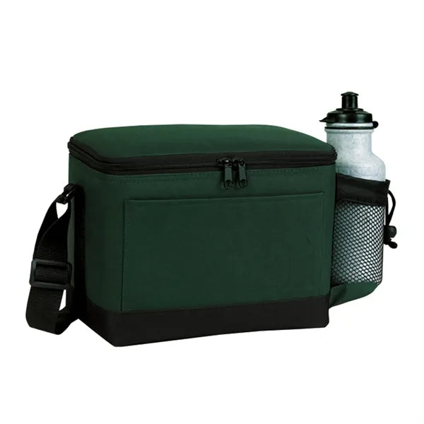 Insulated 6 Pack Cooler with Bottle Holder