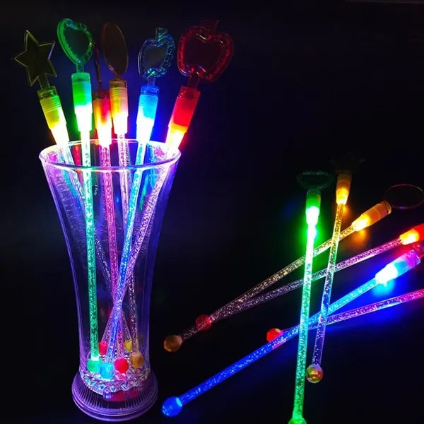 LED Swizzle Cocktail Stick Drink Stirrer