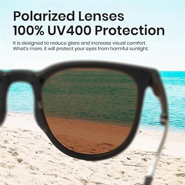 Folding Polarized UV Sunglasses for Travel With Bag
