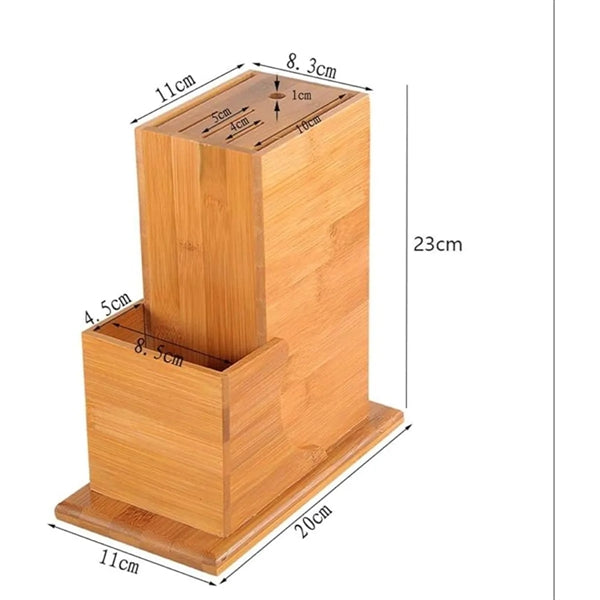 Bamboo Dust-proof And Anti-slip Knife Storage Rack