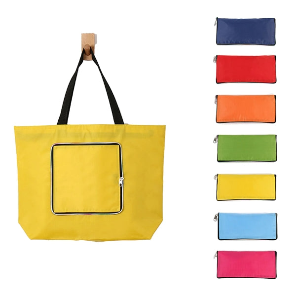Zipper Shopping Tote Bag