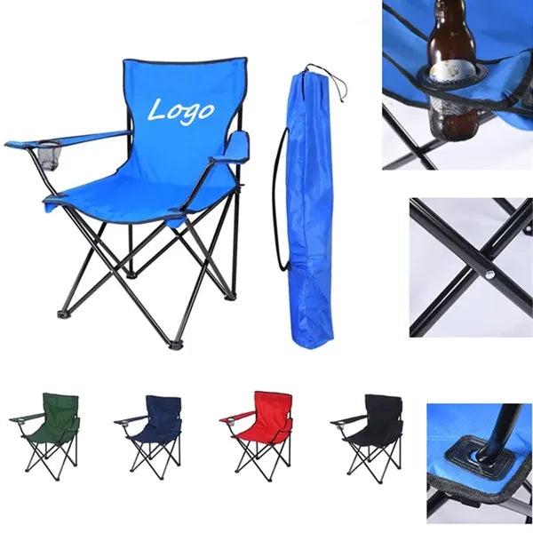 Camping Folding Chair with Carrying Bag (265 lbs Capacity)