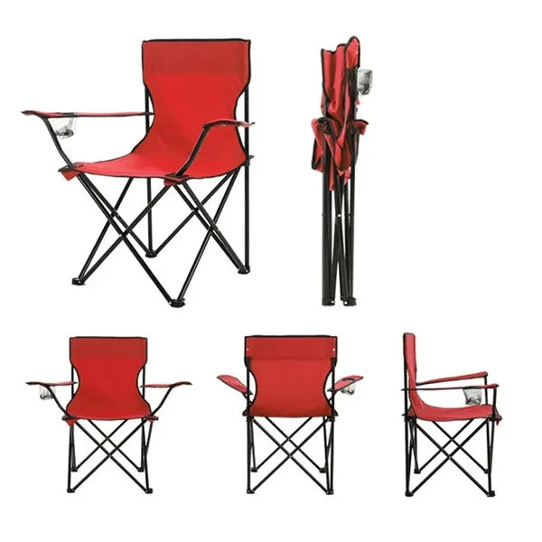 Camping Folding Chair with Carrying Bag (265 lbs Capacity)