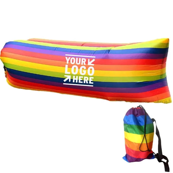 Rainbow Spectrum Inflatable Lounger Customizable Air Sofa