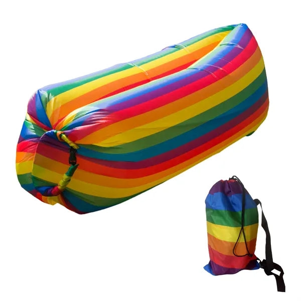 Rainbow Spectrum Inflatable Lounger Customizable Air Sofa