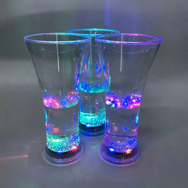 13 oz Colorful Plastic Led Drinking Glasses Bottles