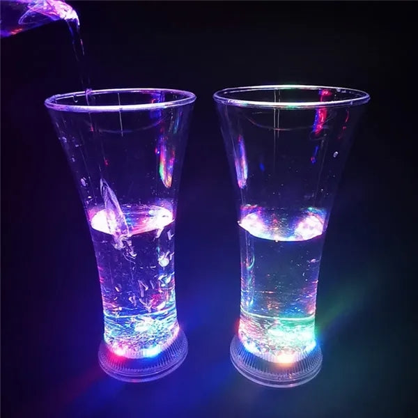13 oz Colorful Plastic Led Drinking Glasses Bottles