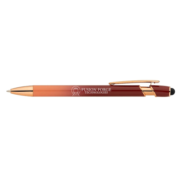 Orbita Ombre Rose Gold Metal Pen (Engraved Imprint)