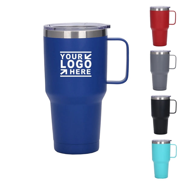 30 oz Vacuum Insulation Travel Tumbler with Handle
