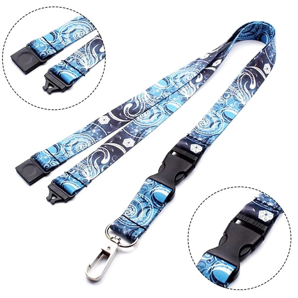 3/4" Sublimated Lanyard w/ Buckle Release