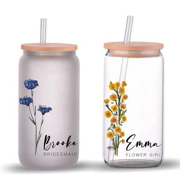 16oz Full-Color Printed Glass Bottle