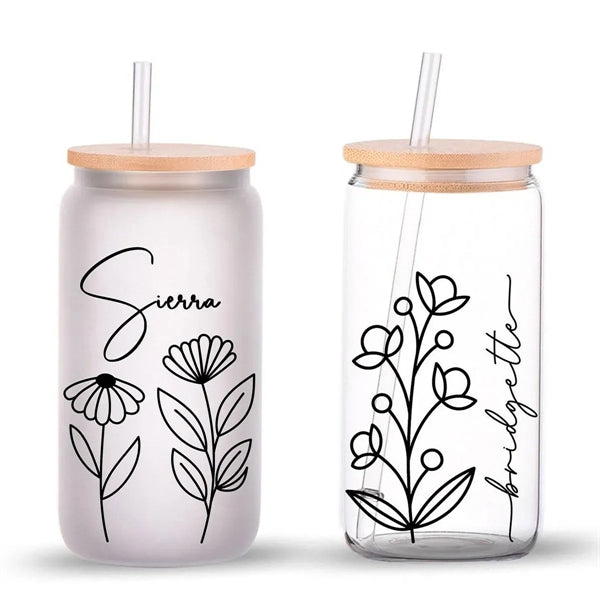 16oz Full-Color Printed Glass Bottle