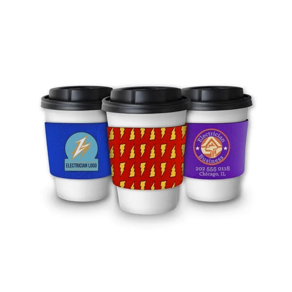 Full Color Neoprene Coffe Sleeve Coolie