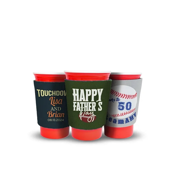 Full Color Solo Cup Sleeve Coolie