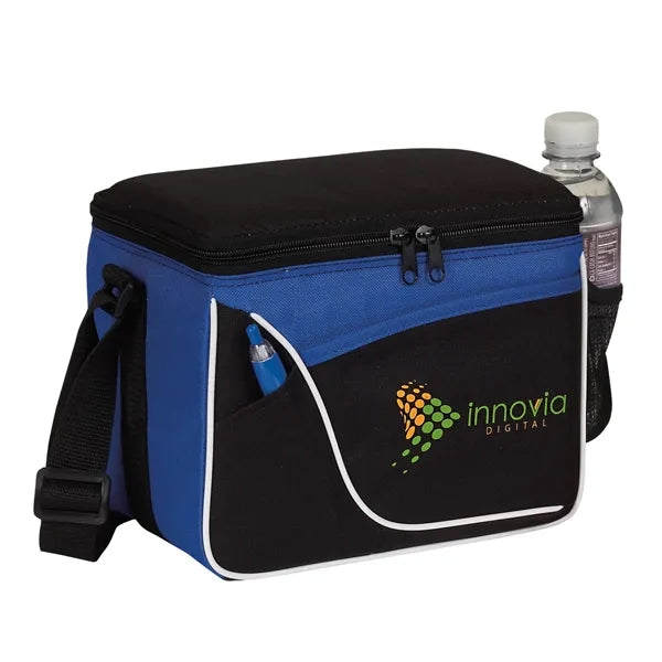 Two-Tone 6 Can Insulated Cooler Bag