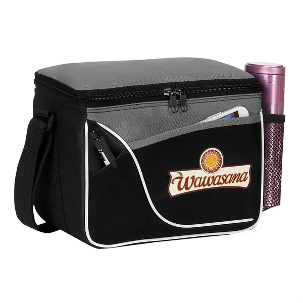 Two-Tone 6 Can Insulated Cooler Bag