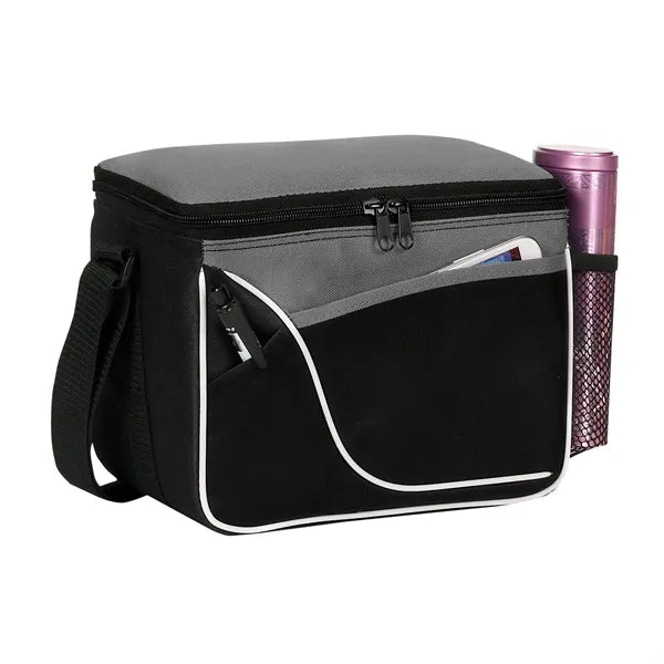 Two-Tone 6 Can Insulated Cooler Bag