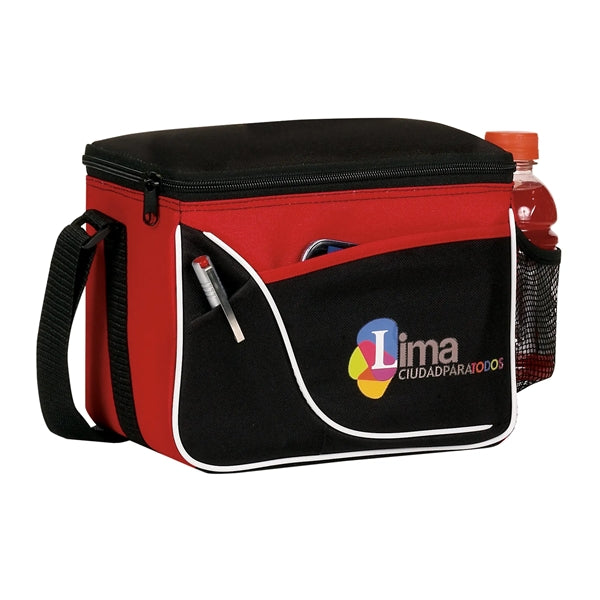 Two-Tone 6 Can Insulated Cooler Bag