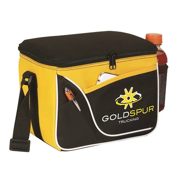 Two-Tone 6 Can Insulated Cooler Bag