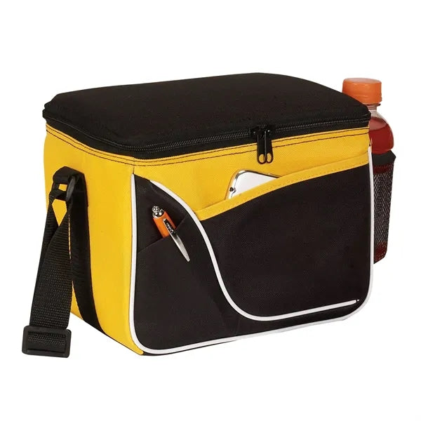 Two-Tone 6 Can Insulated Cooler Bag