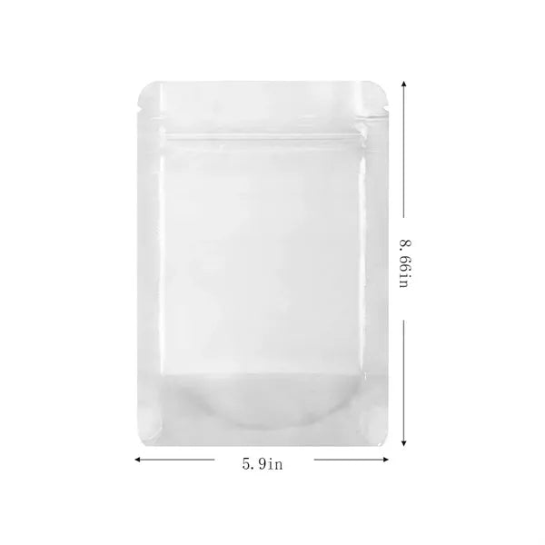 Matte Frosted Clear Zipper Food Bags