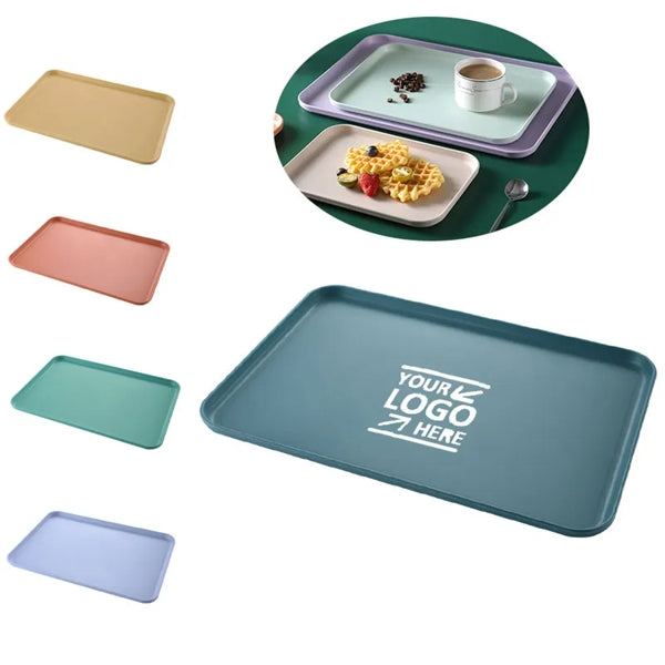 Eco-Friendly Plastic Restaurant Stackable Serving Food Tray
