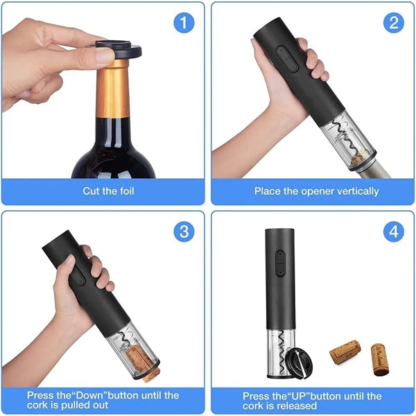 Electric Wine Opener And Foil Cutter Kit