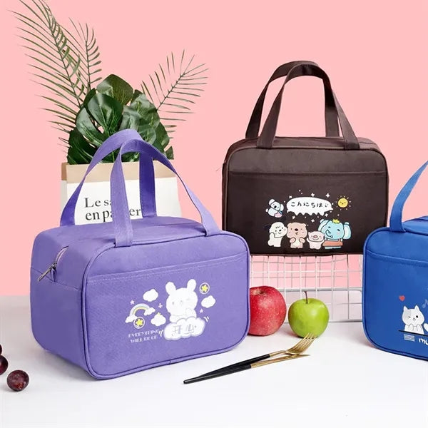 Cartoon lunch box bag insulated portable bento