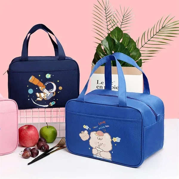 Cartoon lunch box bag insulated portable bento