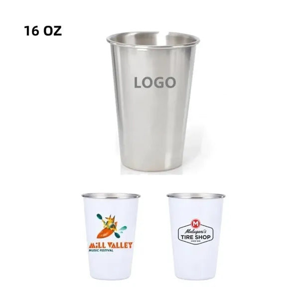 16 Oz Stainless Steel Pint Cup