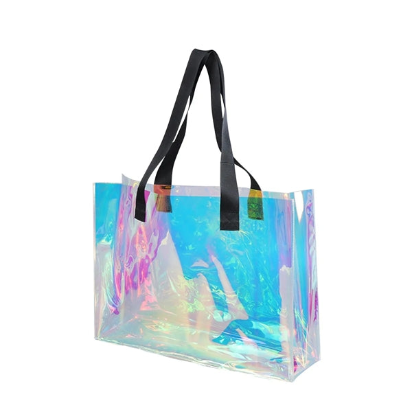 Holographic Clear Tote Iridescent PVC Bag