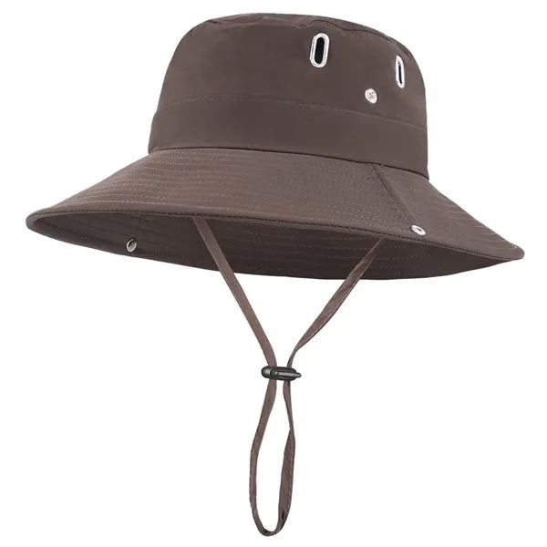 Full Color Imprint Outdoor Fishing Wide Brim Sun Bucket Hat