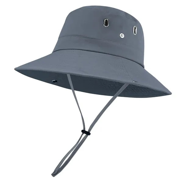 Full Color Imprint Outdoor Fishing Wide Brim Sun Bucket Hat