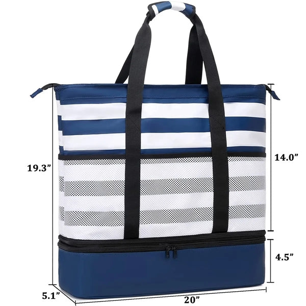 Beach Foldable Cooler Tote Bag