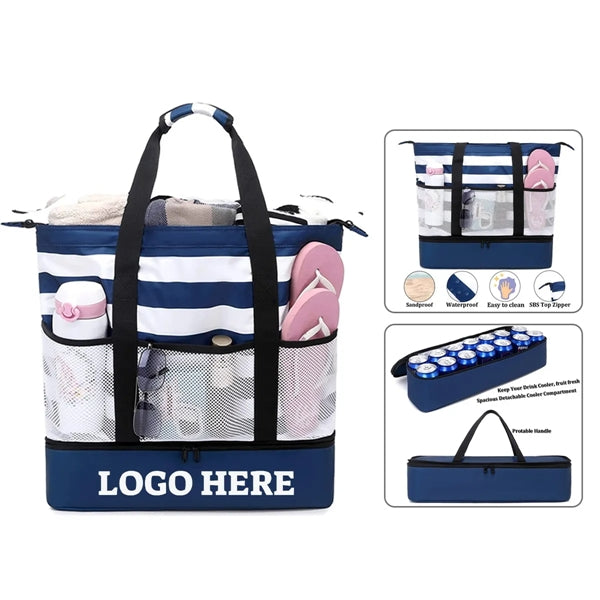 Beach Foldable Cooler Tote Bag