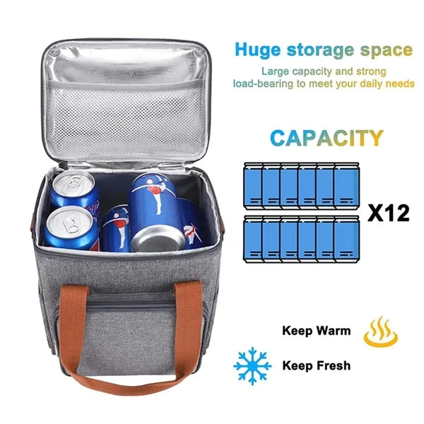 Portable Insulated Cooler Lunch Bag