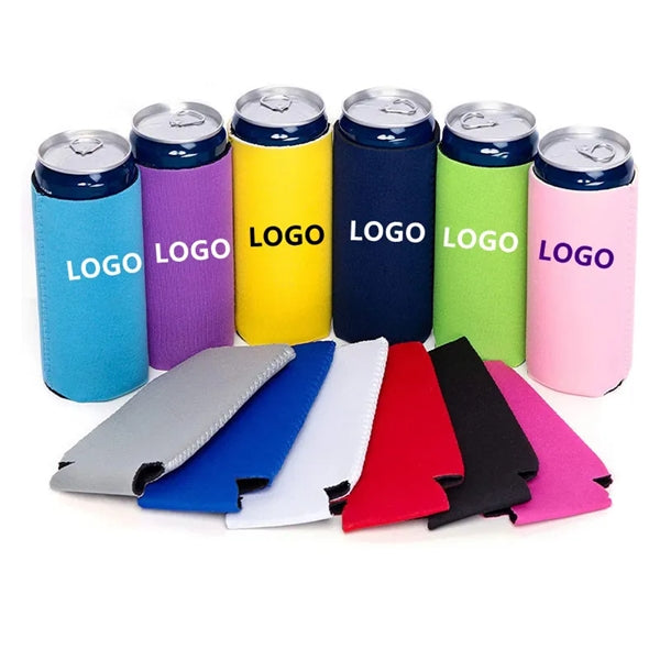Slim Neoprene Collapsible Can Coolers