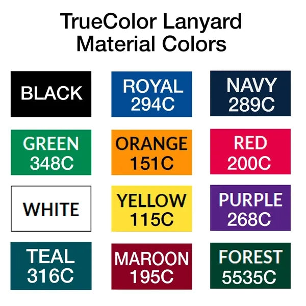 5/8" TrueColor Custom Recycled PET Event Lanyard/Mask Holder